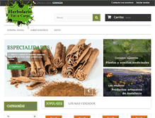 Tablet Screenshot of herbolariotiticarpi.com